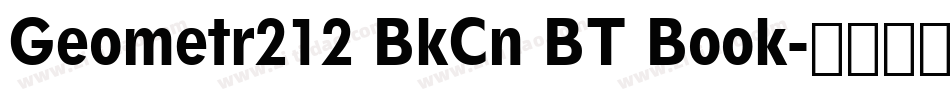Geometr212 BkCn BT Book字体转换
